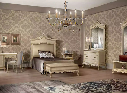 Schlafzimmer Set Bett Nachttisch Holz Kommode Luxus Modern 7tlg. Neu